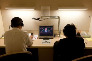 Tanslators during general conference