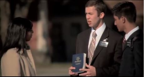 mormon missionaries sharing the gospel